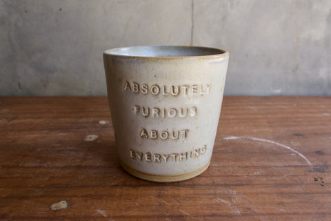 "Absolutely furious about everything" Tumbler