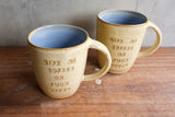"Give me coffee or fuck offee" Extra Large Mug