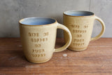 "Give me coffee or fuck offee" Extra Large Mug