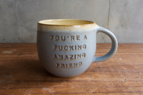 "You're a fucking amazing friend" Mug