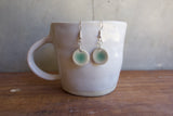 Green Ceramic Earrings