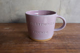 Pink "Everything's fucked/ Everything's fine" Mug (Seconds)