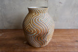 Carved rainbow swirly vase (Seconds)