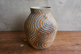Carved rainbow swirly vase (Seconds)