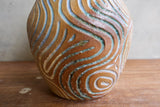 Carved rainbow swirly vase (Seconds)