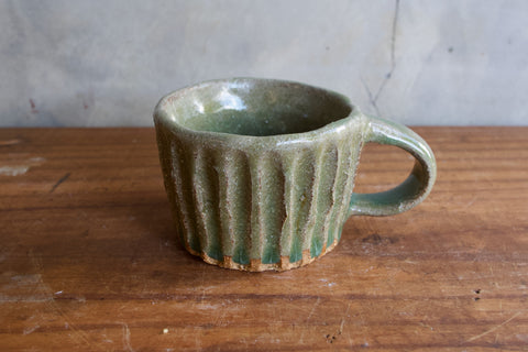 Green Carved Mug (Sample)