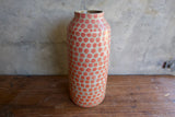 Ombre Pink and Orange Bottle Vase